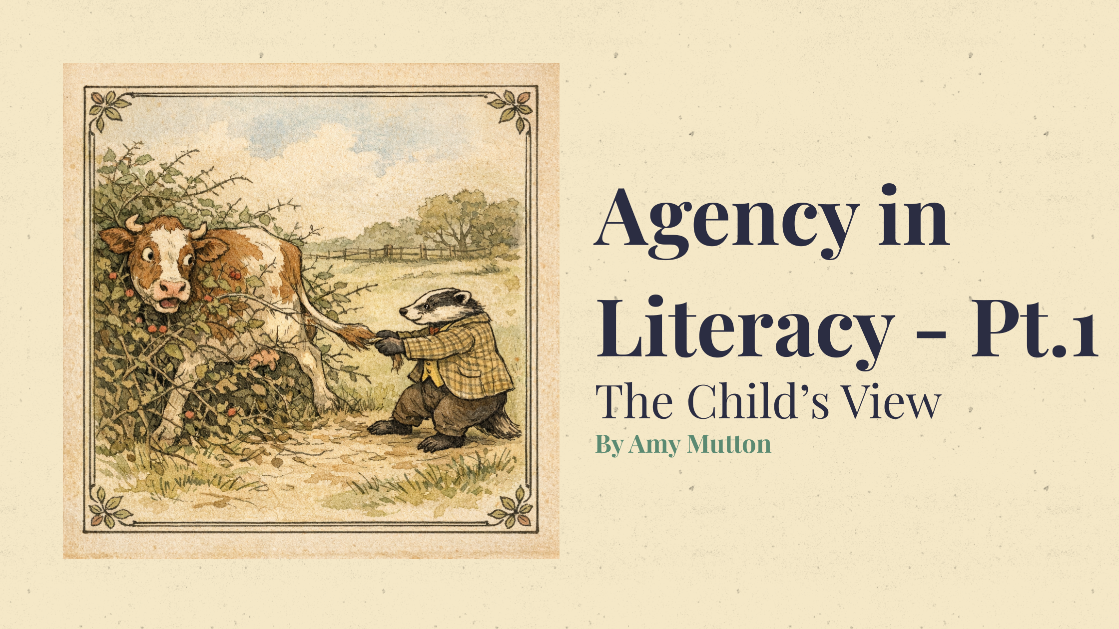 Agency Part 1: Children Have Zero Agency in Their Own Literacy
