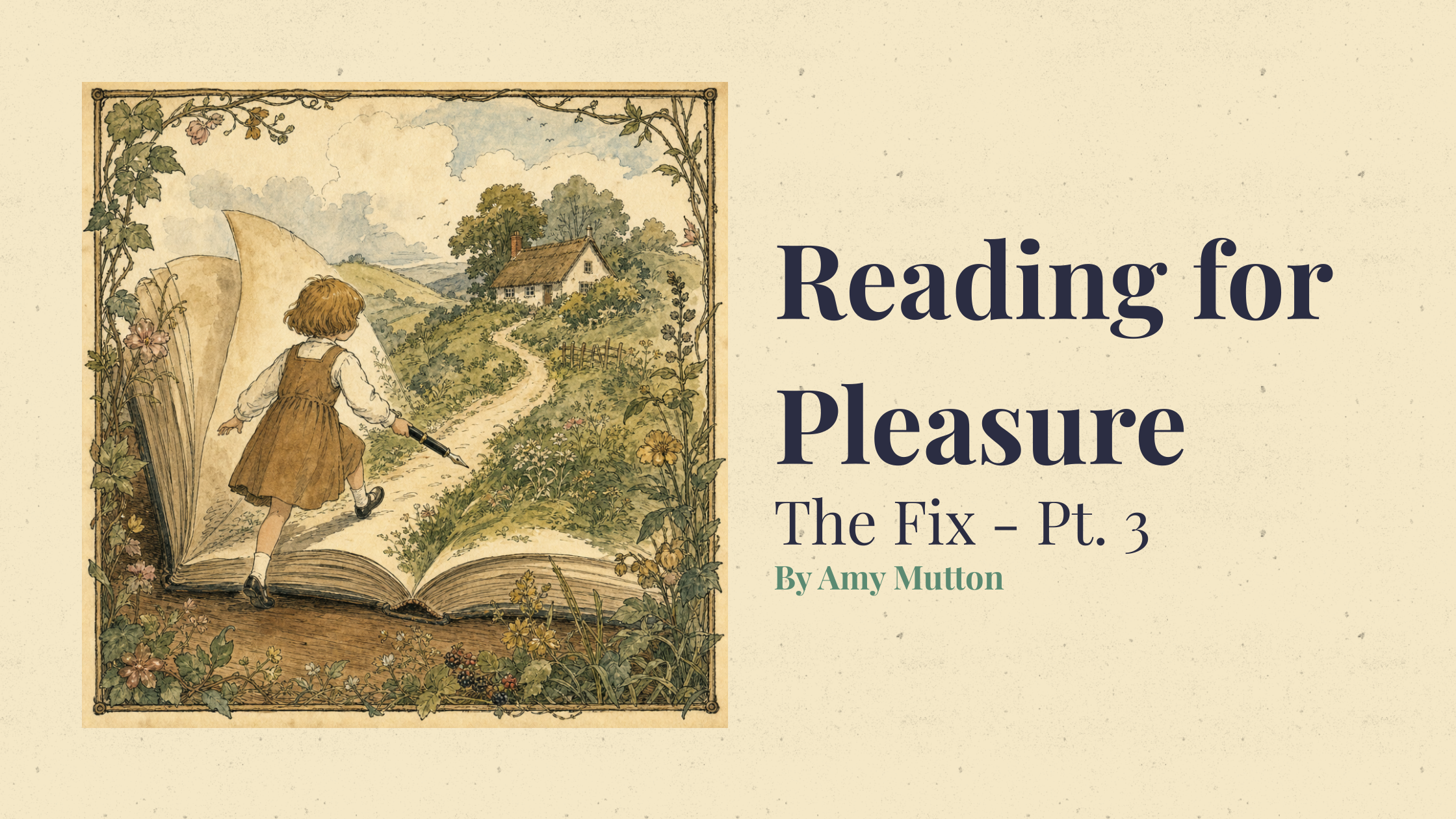 Reading for Pleasure pt 3: The Fix